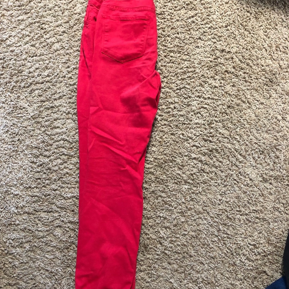 Old navy rockstar red skinnies